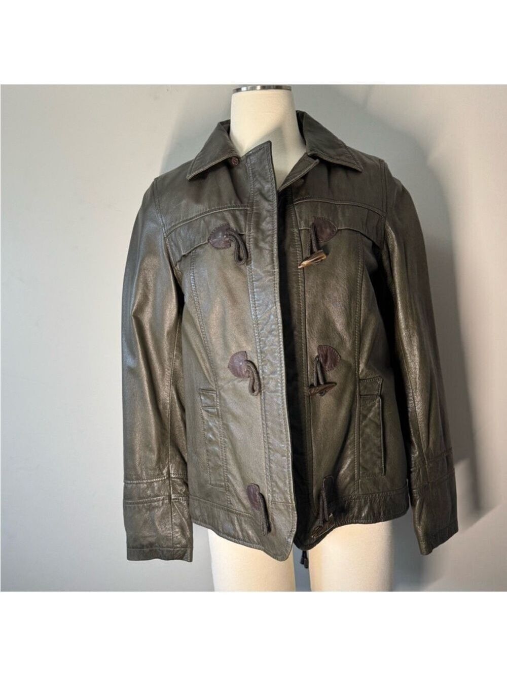 Danier Olive Leather Jacket